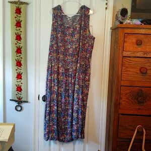 Croft & Barrow Smocked Sleeveless Dress NWT